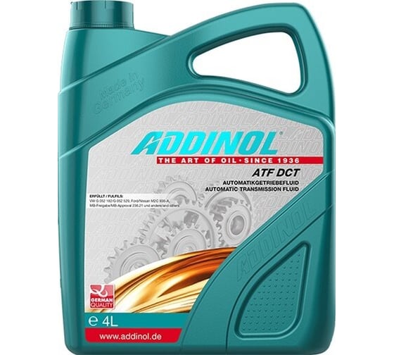 Изображение товара Трансмиссионное масло для роботизированных коробок Addinol ATF DCT синтетическое, 4 л 74401825