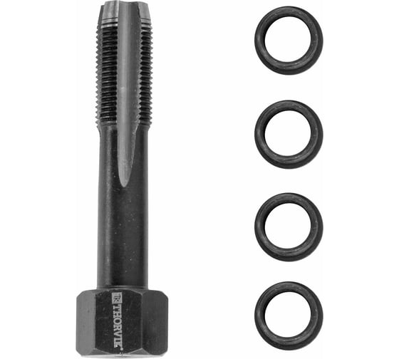 Изображение товара Набор для восстановления резьбы свечного отверстия Thorvik GPTRK101 М10х1.0, 5 предметов 53206