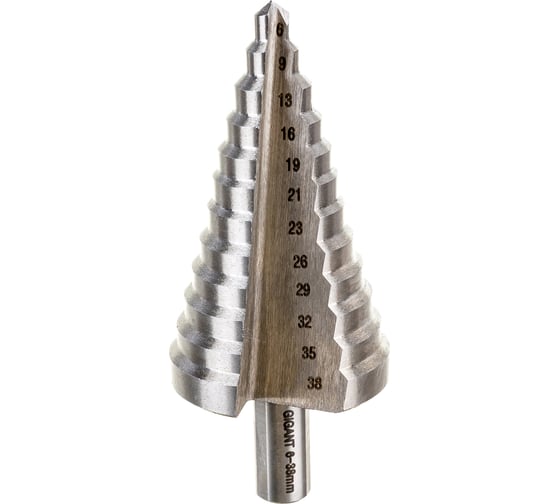 Изображение товара Сверло ступенчатое 6-38 мм, HSS Gigant GT-163