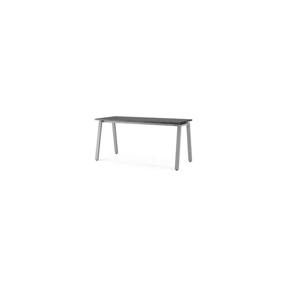 Стол офисный Kobor A-80/60 aluminum/wood 210667