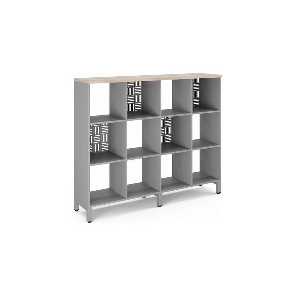 Стеллажная система Kobor SQ-3Х4 aluminum/natural 220402