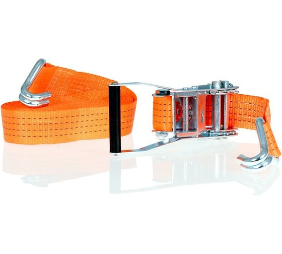 Изображение товара Ремень для крепления грузов с храповым механизмом Alca 8 м, 4 т, 50 мм, оранжевый 406400