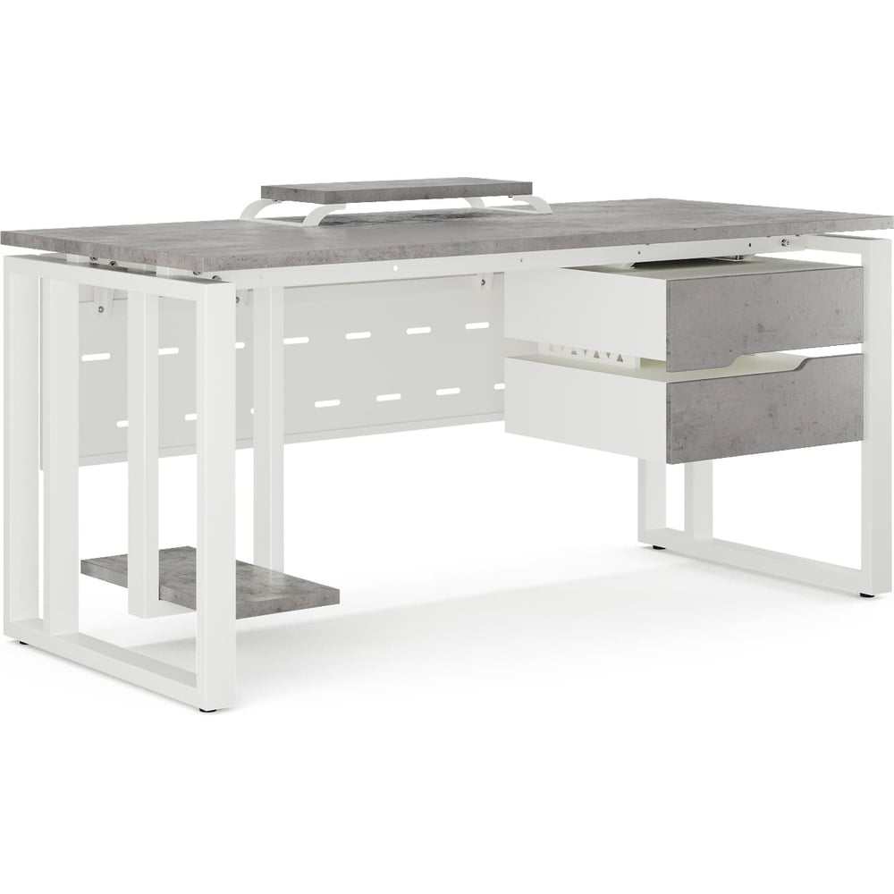 Изображение товара Стол компьютерный Kobor KO2-160/70 white/chicago 253673 Изображение товара Стол компьютерный Kobor KO2-160/70 white/chicago 253673