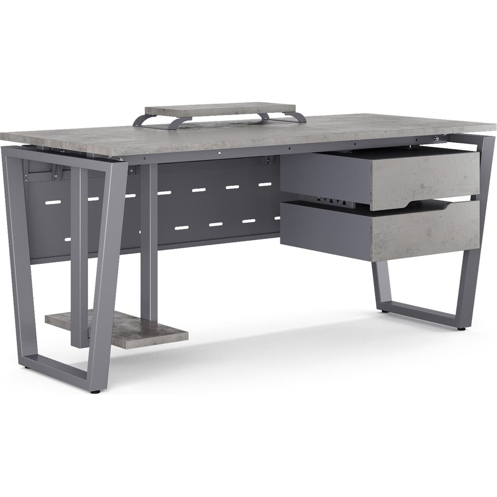 Изображение товара Стол компьютерный Kobor KOTR-180/70 graphite/chicago 254298 Изображение товара Стол компьютерный Kobor KOTR-180/70 graphite/chicago 254298