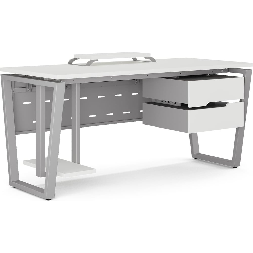 Изображение товара Стол компьютерный Kobor KOTR-160/80 aluminum/premium 254387 Изображение товара Стол компьютерный Kobor KOTR-160/80 aluminum/premium 254387