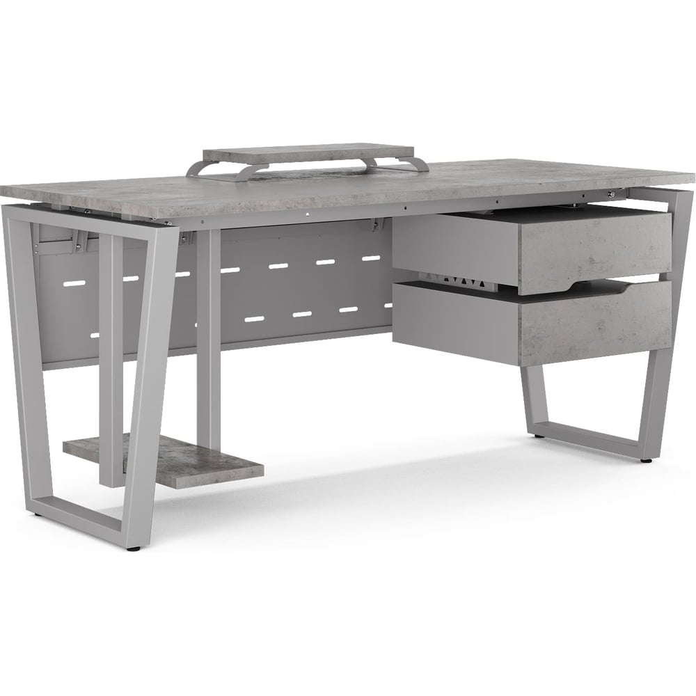 Изображение товара Стол компьютерный Kobor KOTR-180/70 aluminum/chicago 254402 Изображение товара Стол компьютерный Kobor KOTR-180/70 aluminum/chicago 254402