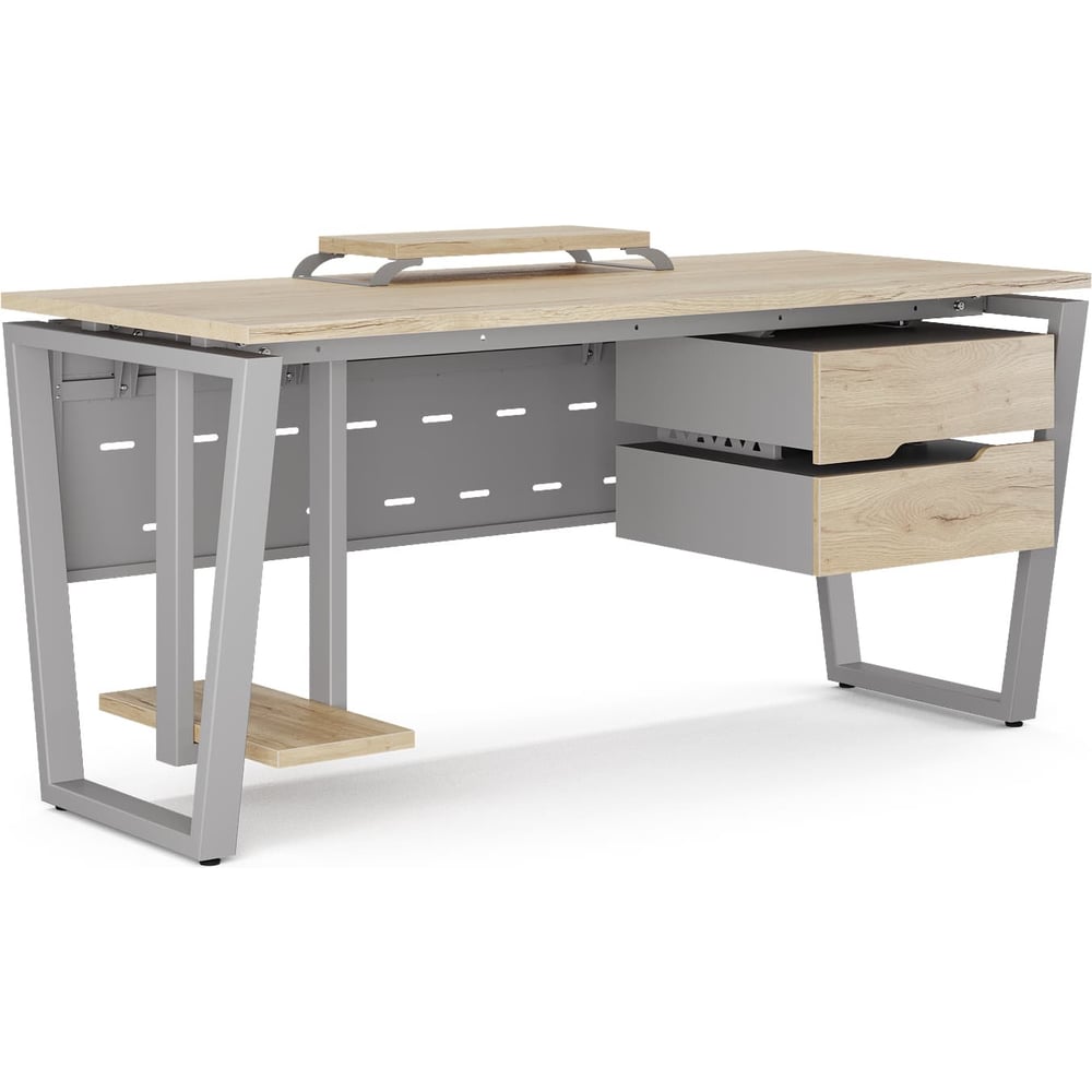 Изображение товара Стол компьютерный Kobor KOTR-160/80 aluminum/natural 254450