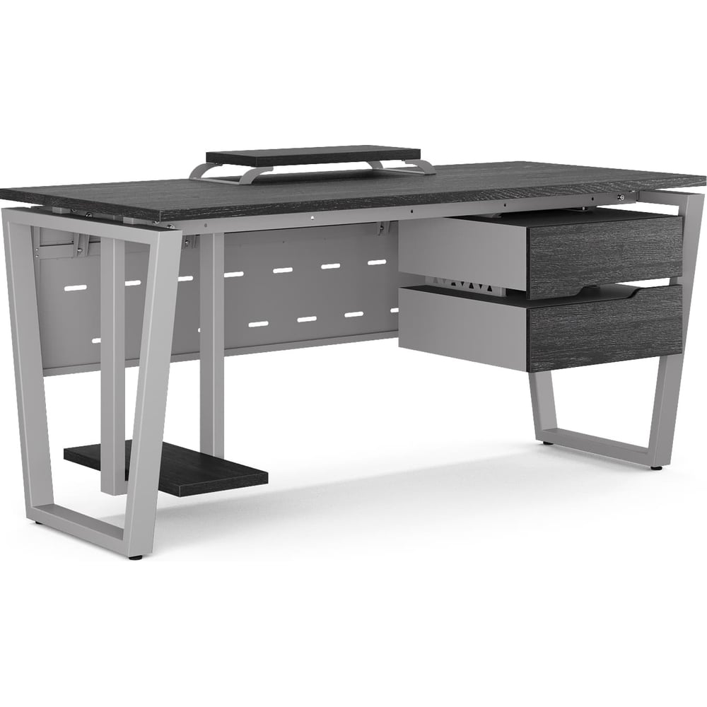 Изображение товара Стол компьютерный Kobor KOTR-180/80 aluminum/wood 254430 Изображение товара Стол компьютерный Kobor KOTR-180/80 aluminum/wood 254430