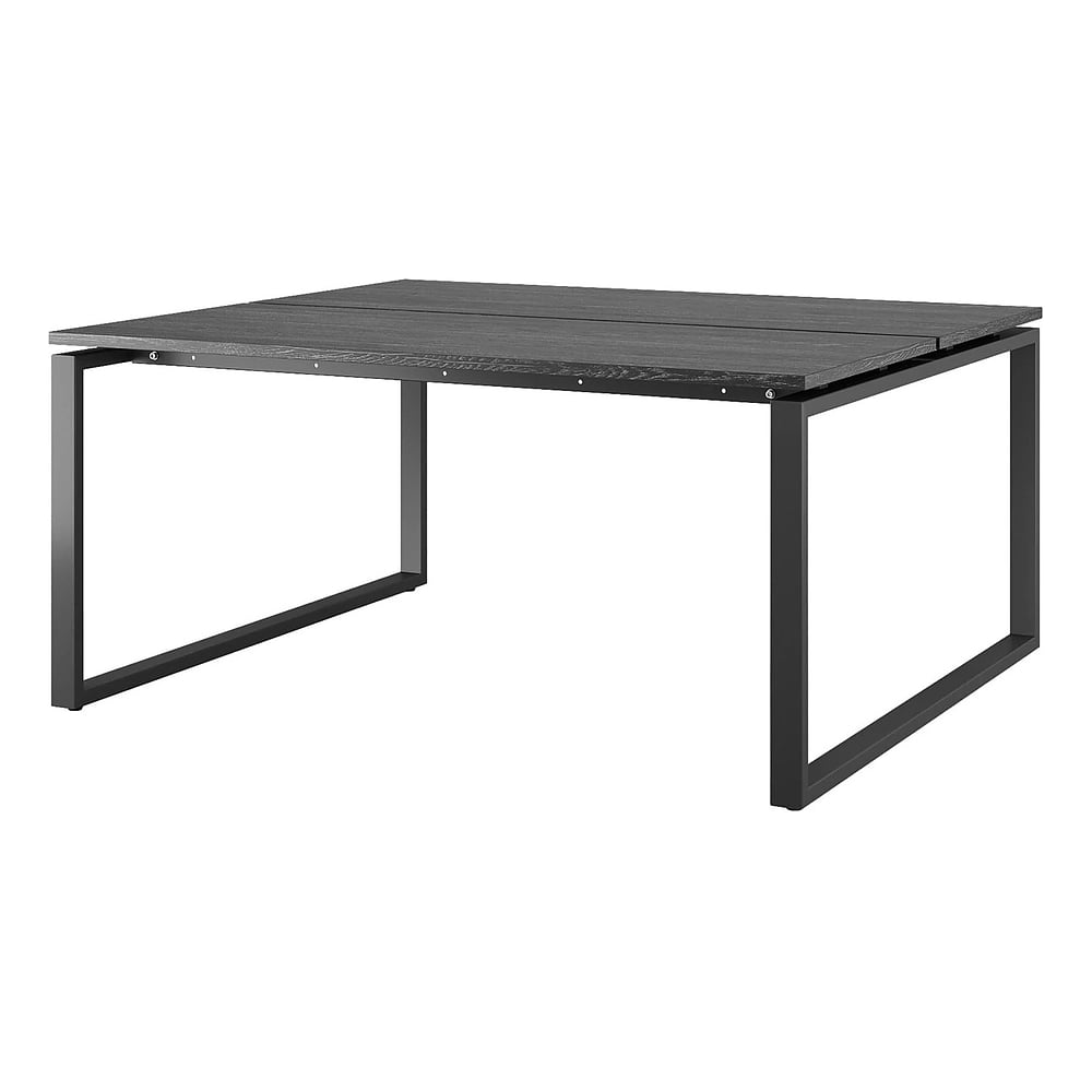 Стол офисный Kobor O1/2-180/160 black/wood 216718