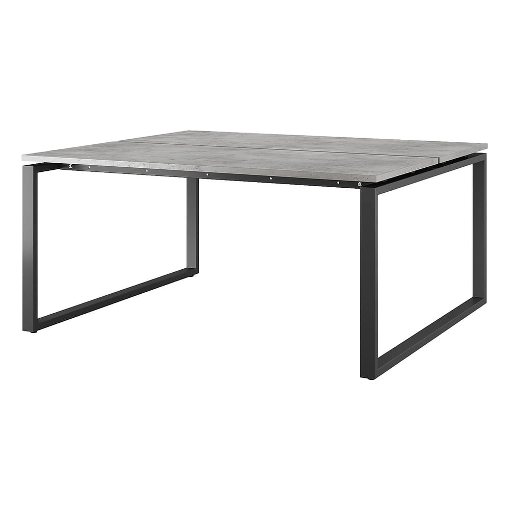 Стол офисный Kobor O1/2-160/140 black/chicago 216689
