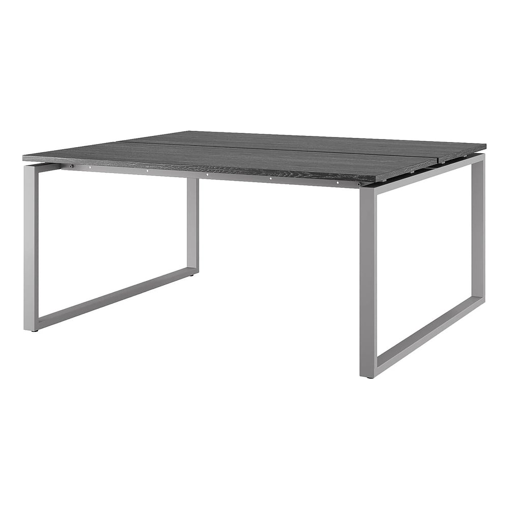 Стол офисный Kobor O1/2-160/140 aluminum/wood 216918