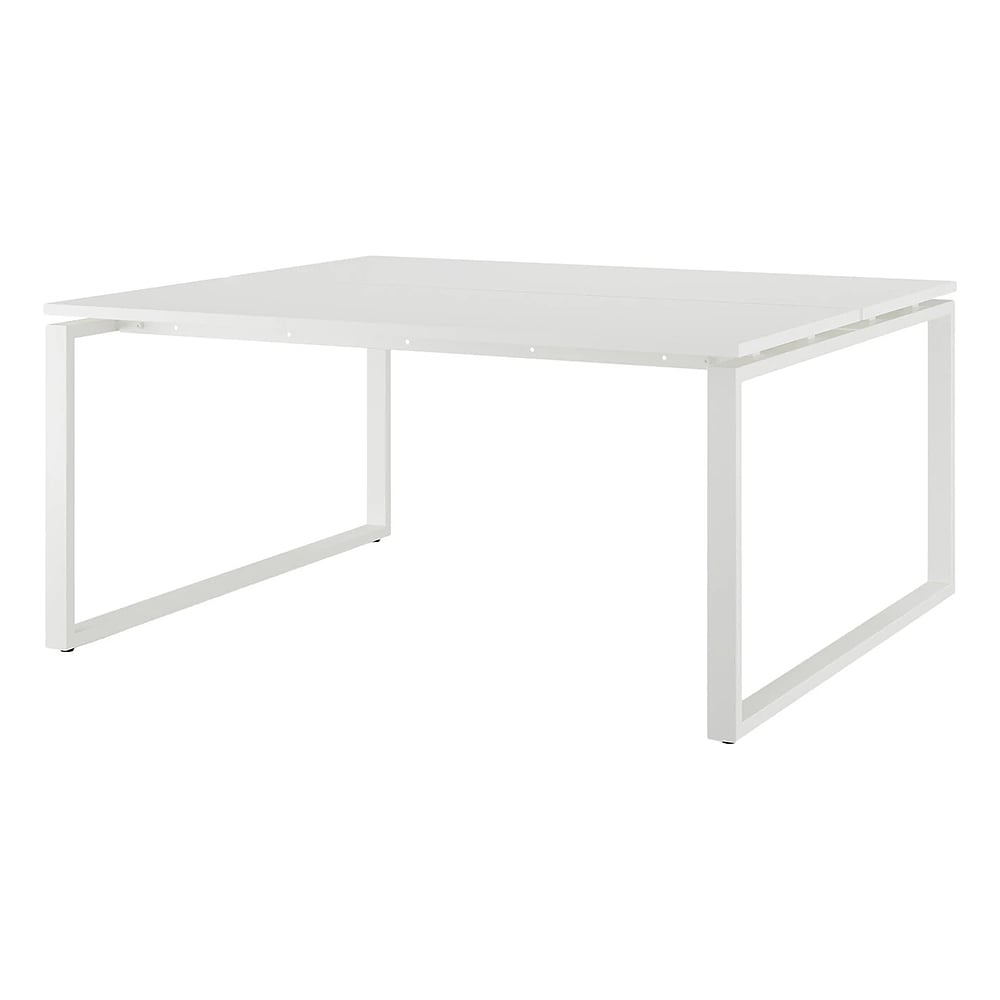 Стол офисный Kobor O1/2-180/140 white/premium 216981