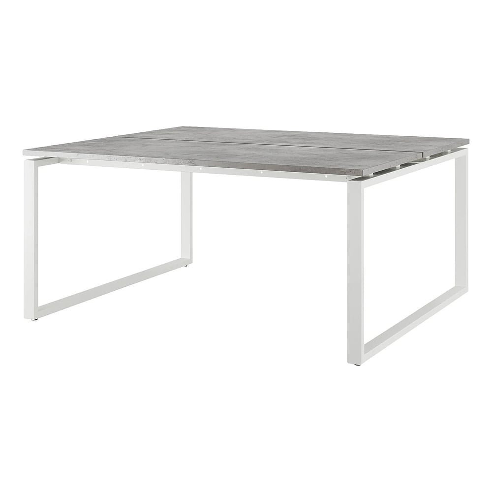 Стол офисный Kobor O1/2-180/160 white/chicago 217009