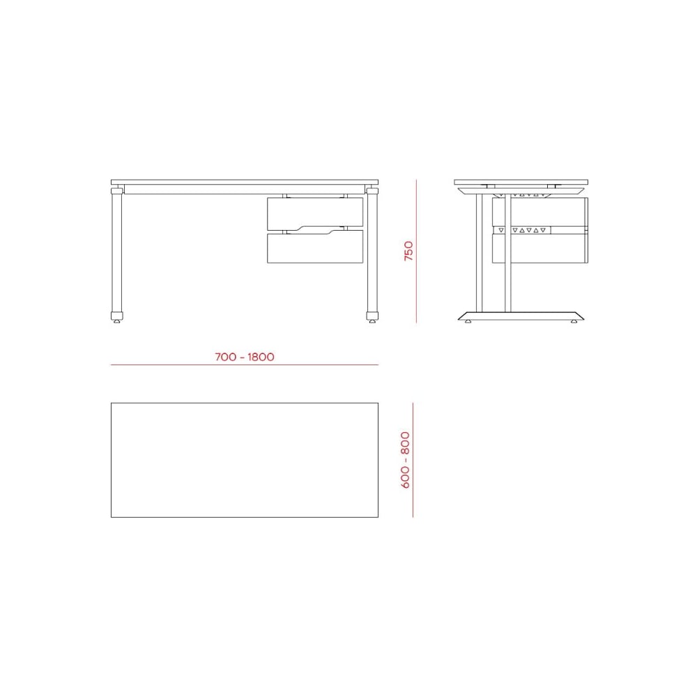 Стол офисный Kobor O1-160/80 white/wood 213285