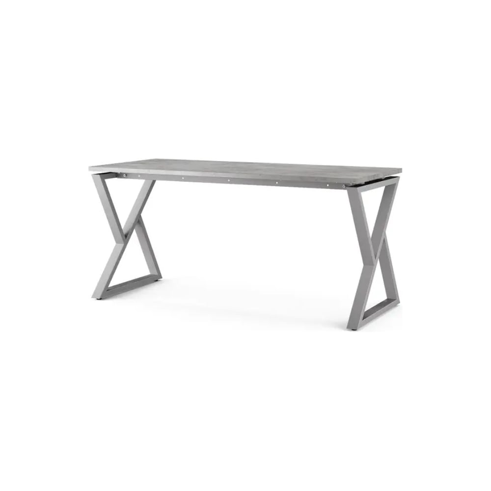 Стол офисный Kobor W-180/80 aluminum/chicago 211497