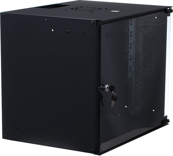 Изображение товара Телекоммуникационный настенный серверный шкаф W&T 19 дюймов  9U 520х400мм черный P095240BWTWOF