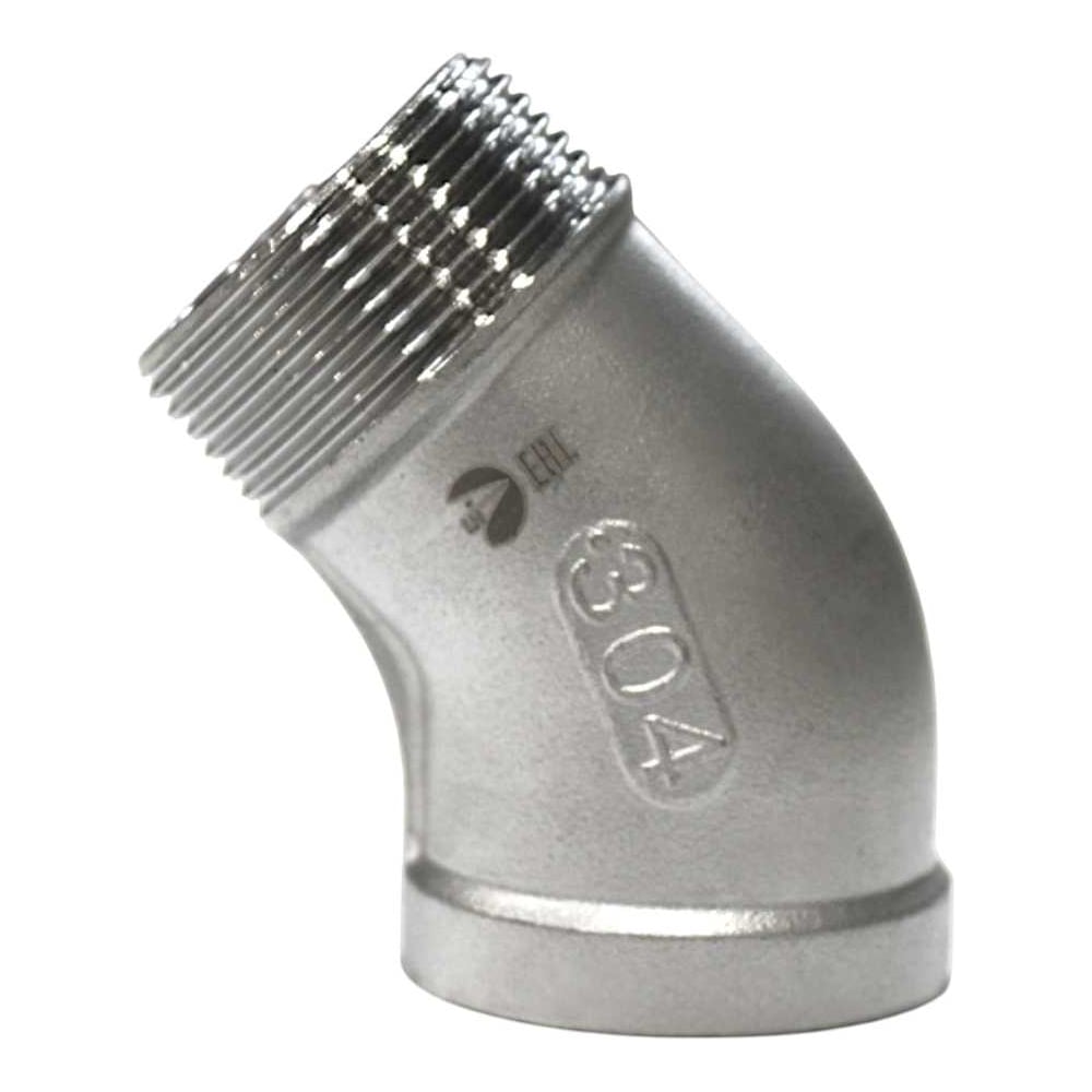 Изображение товара Отвод резьбовой NEWKEY нр/вр 45 нержавеющий, AISI304 DN32 (1_1/4), (CF8), PN16 NK-FEDM45_32/4