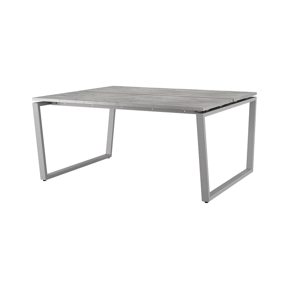 Стол офисный Kobor OTR/2-180/160 aluminum/chicago 217737