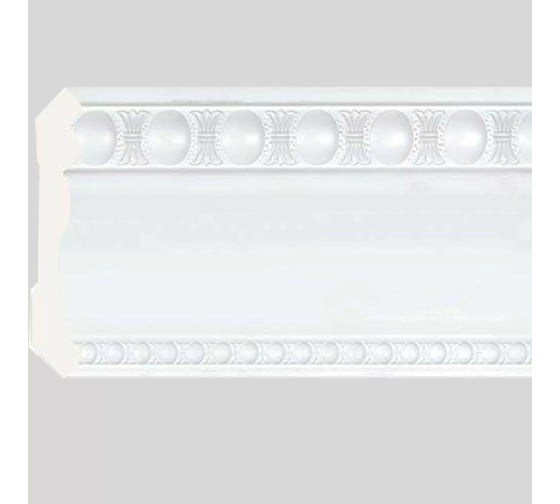 Изображение товара Карниз Cosca Decor 110 мм, интерьерный багет, белый матовый СПБ048160