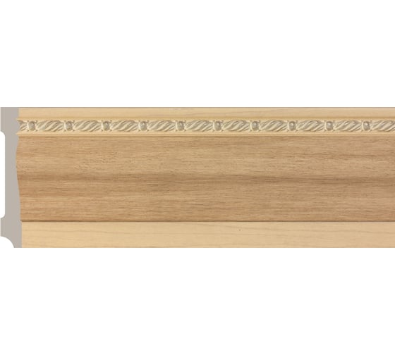 Изображение товара Плинтус Cosca Decor 195-11 95 мм, миндаль СПБ019675