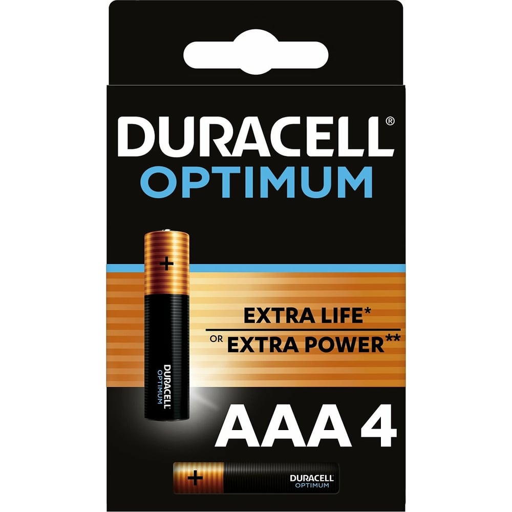 Алкалиновые батарейки Duracell Optimum Б0056021