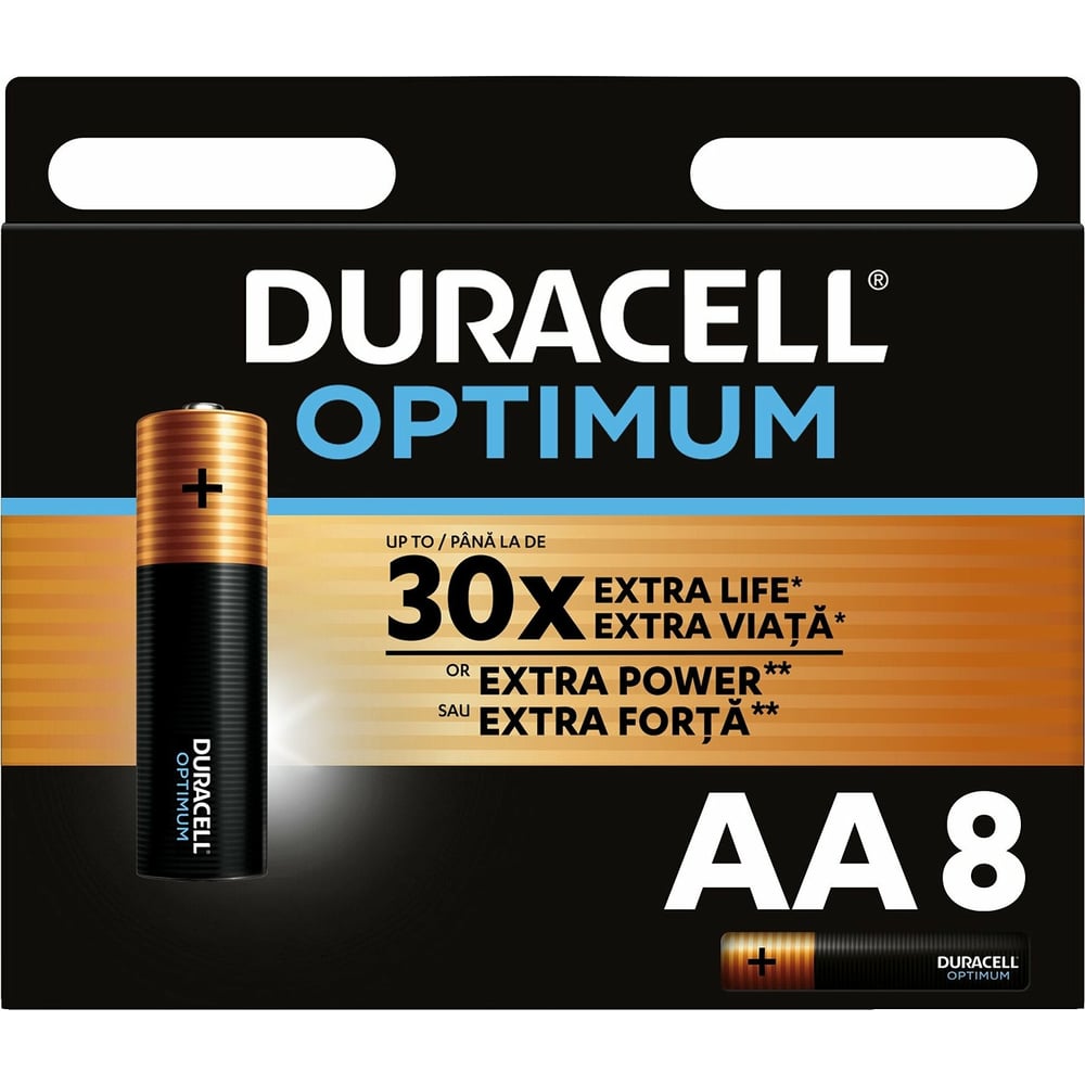 Изображение товара Батарейки Duracell Optimum АА (8 шт.) с повышенной емкостью