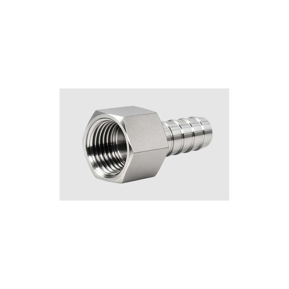 Штуцер елочка нержавеющий ВР, AISI304 DN40 x 40mm (1_1/2 x 40mm), (CF8), PN16 NEWKEY NK-FMN40x40/4