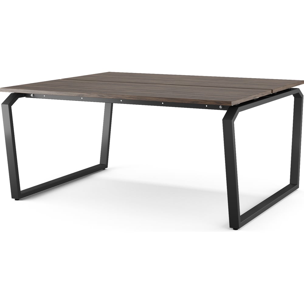 Стол офисный Kobor TB/2-160/160 black/charlston 218007