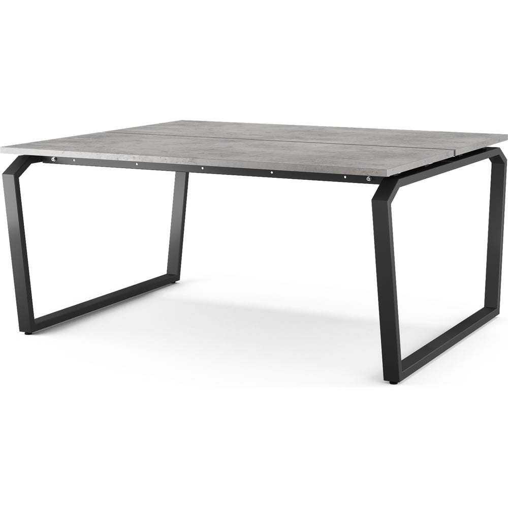 Стол офисный Kobor TB/2-180/160 black/chicago 217945