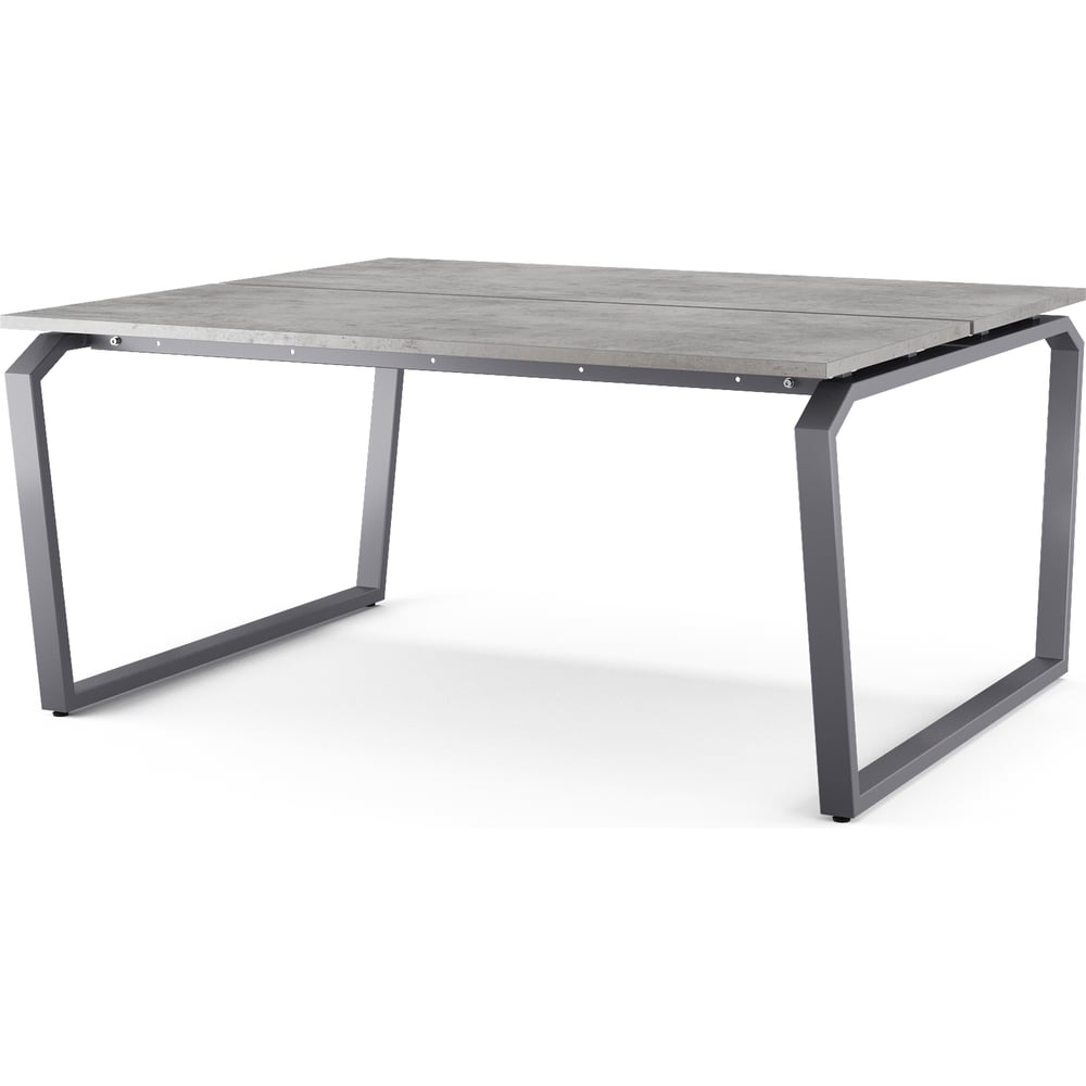 Стол офисный Kobor TB/2-180/140 graphite/chicago 218042