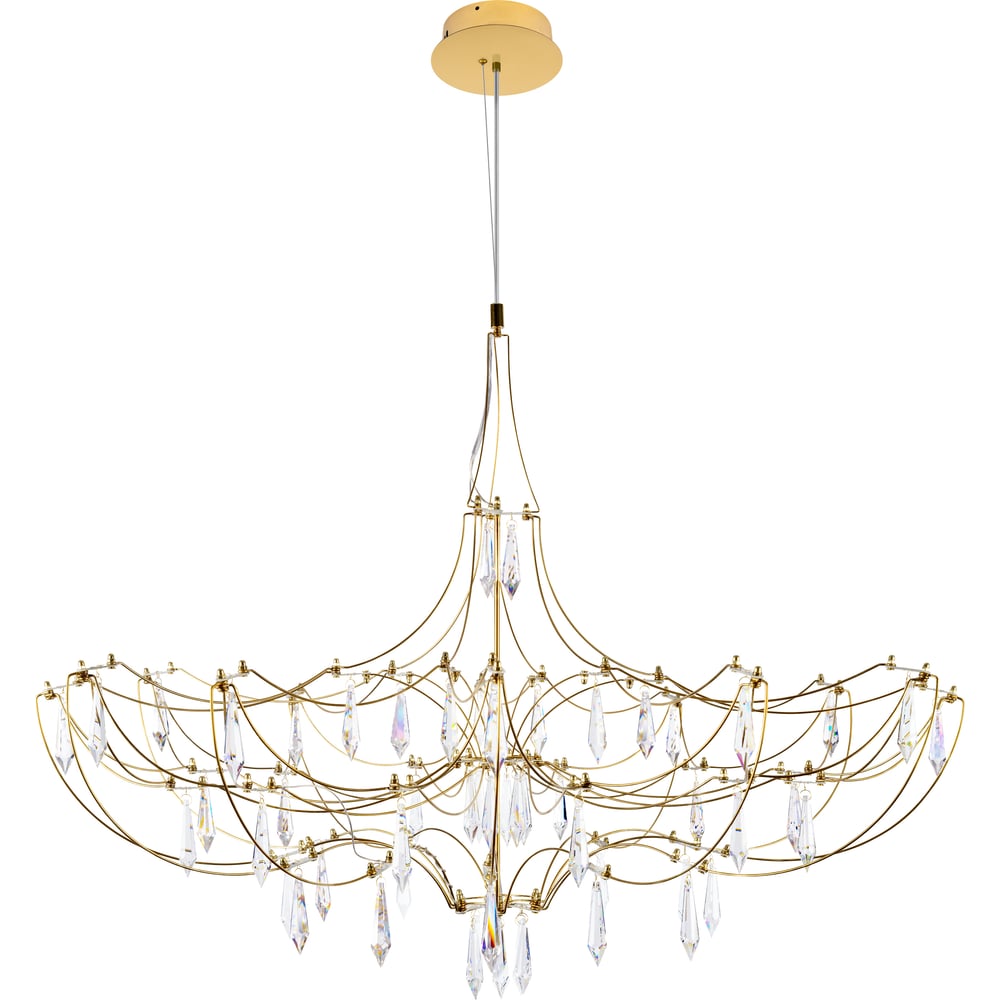 Подвесная светодиодная люстра LOFT IT Mira 10589/900 Gold Asfour