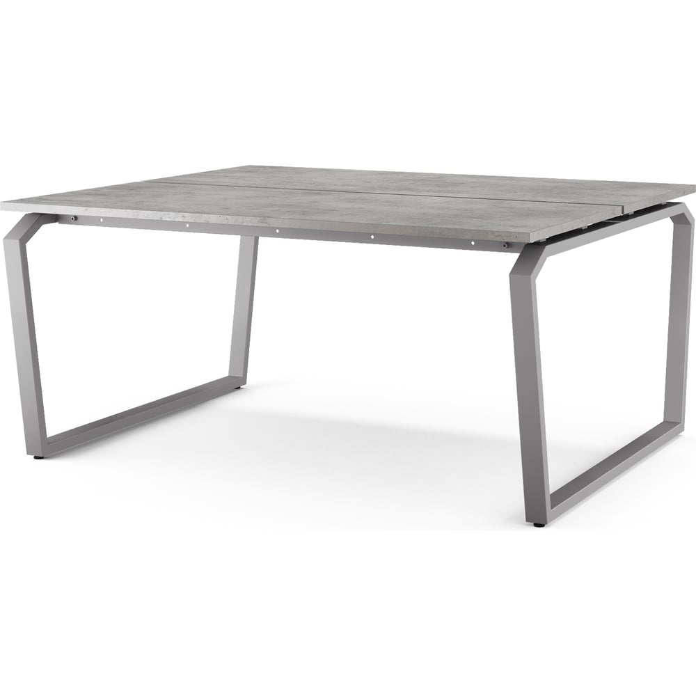 Стол офисный Kobor TB/2-160/160 aluminum/chicago 218152