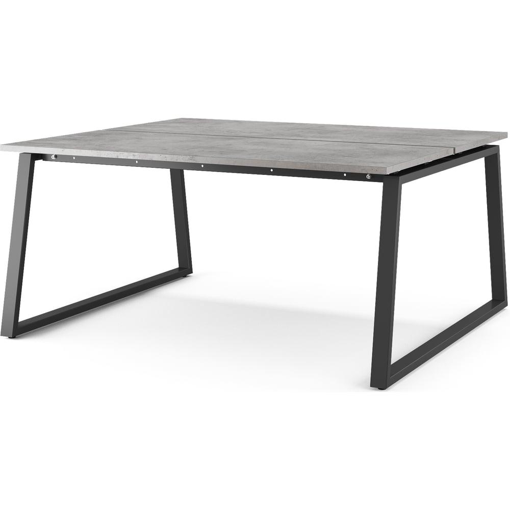 Стол офисный Kobor TR/2-180/160 black/chicago 217113