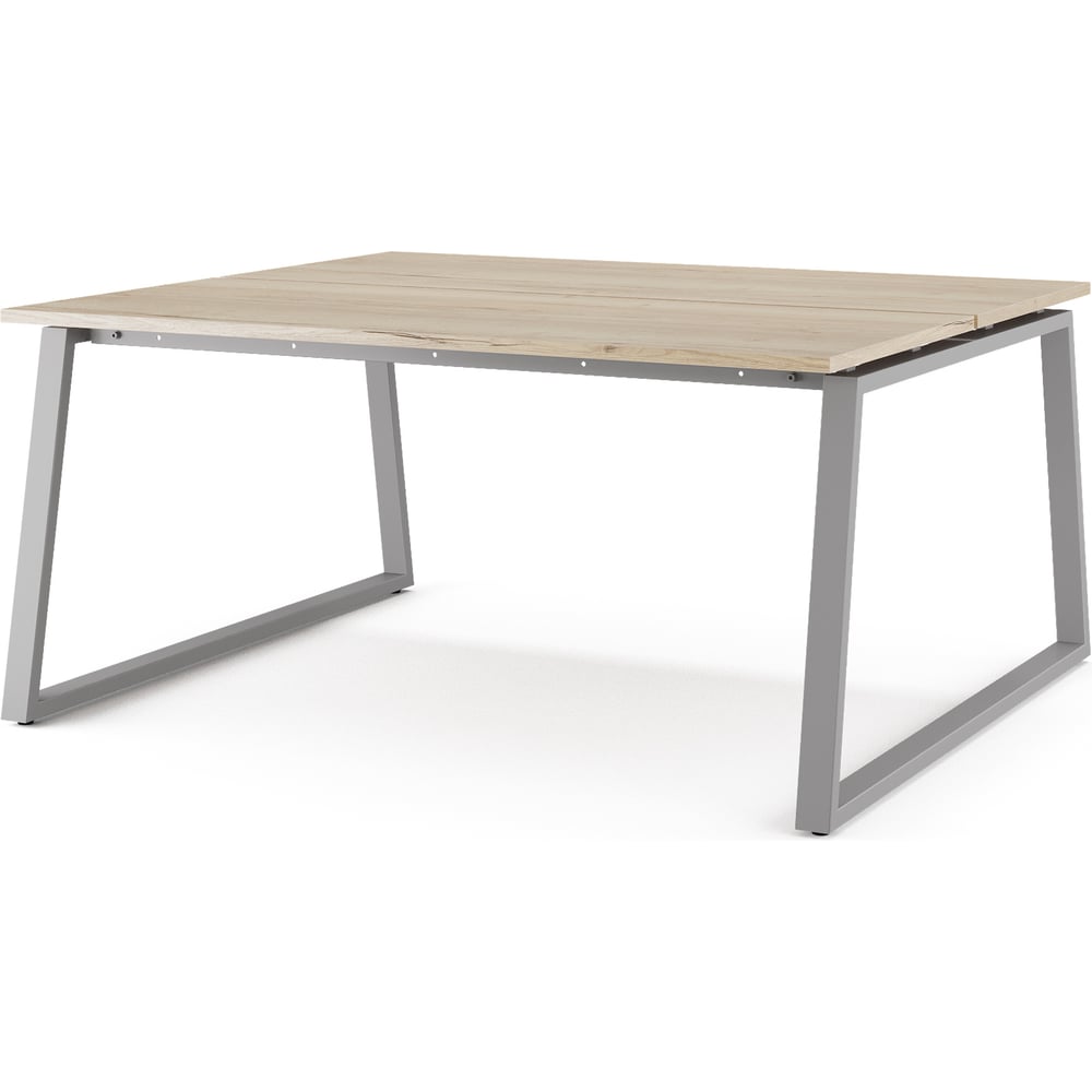 Стол офисный Kobor TR/2-160/140 aluminum/natural 217355