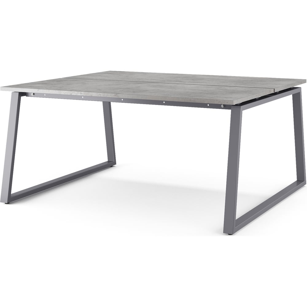 Стол офисный Kobor TR/2-180/160 graphite/chicago 217217