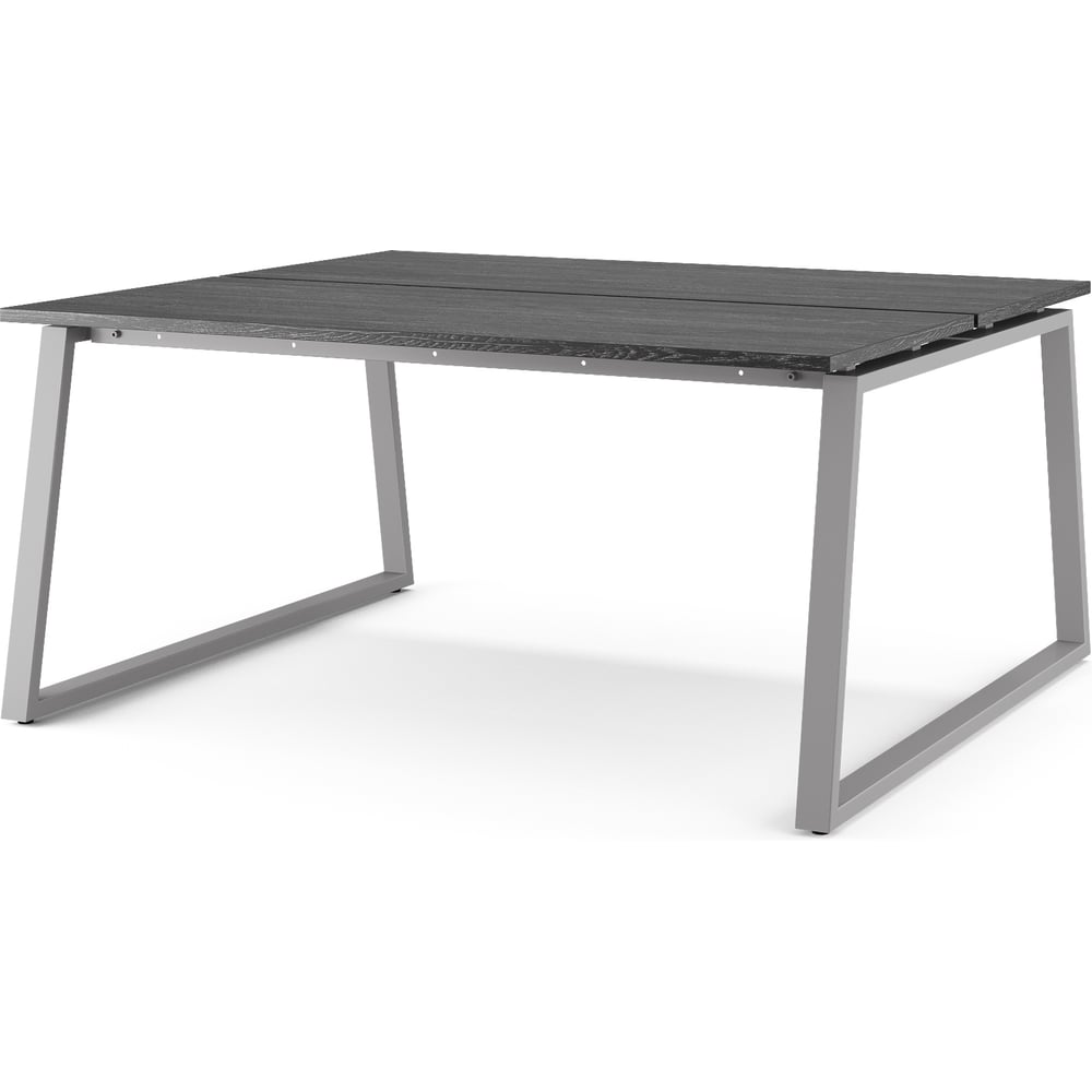 Стол офисный Kobor TR/2-160/140 aluminum/wood 217334