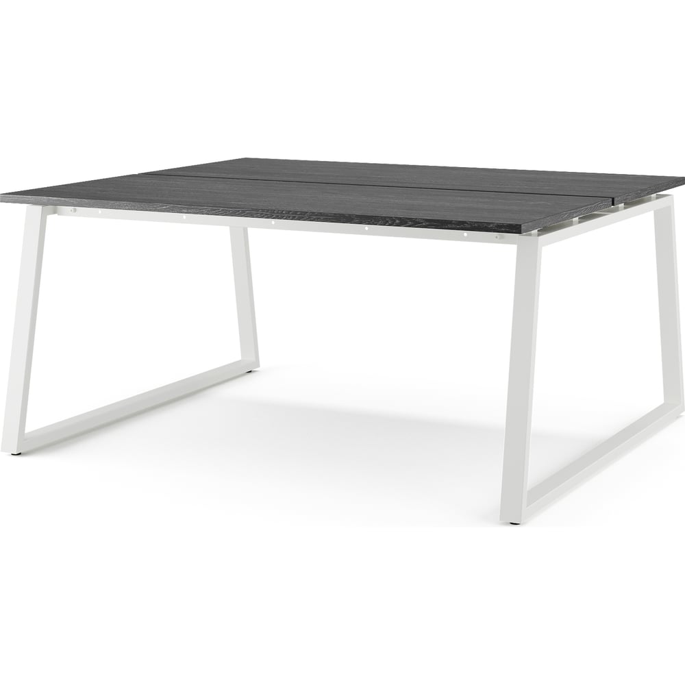 Стол офисный Kobor TR/2-180/160 white/wood 217446