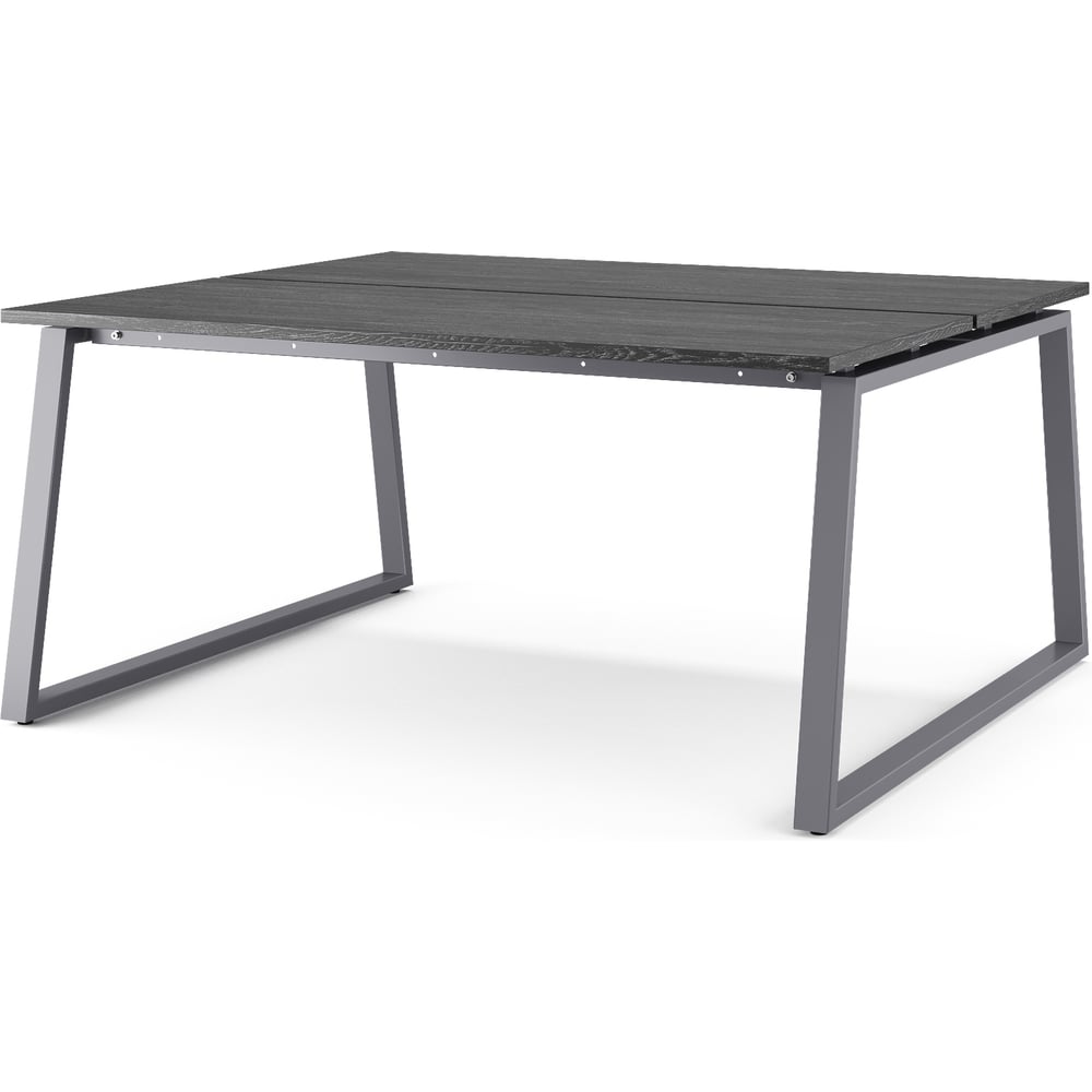 Стол офисный Kobor TR/2-180/140 graphite/wood 217231