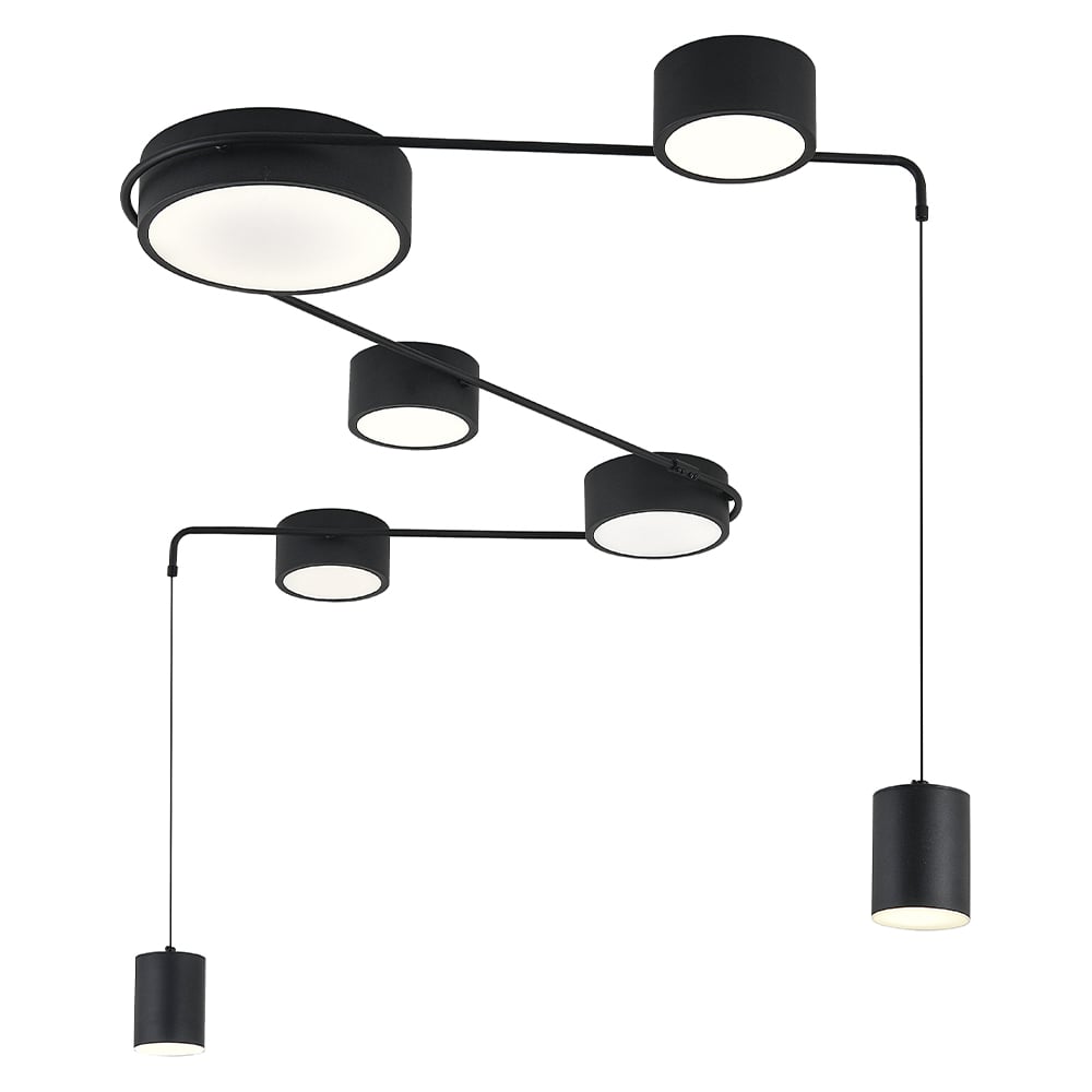 Люстра INDIGO 14028/7С Black V000160L