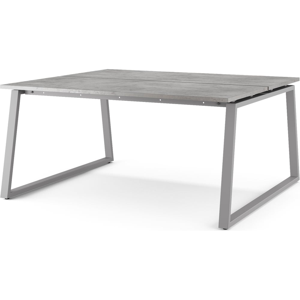 Стол офисный Kobor TR/2-180/160 aluminum/chicago 217321