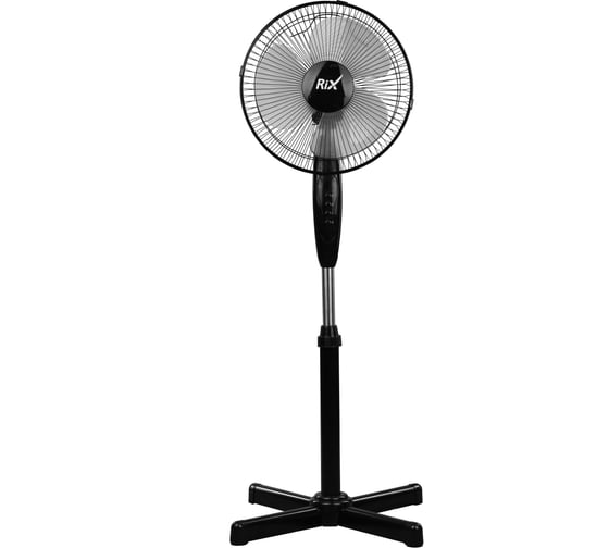 Изображение товара Напольный бытовой вентилятор RIX RSF-3000B, цвет черный, 35Вт 42558