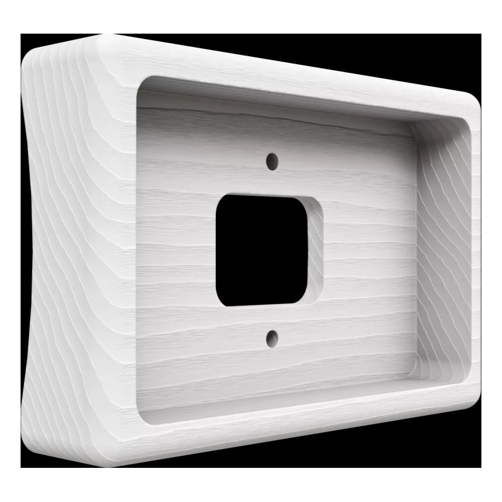 Рамка на бревно Мезонинъ Бланка 2-местная 80x122x25, цвет- белый GE72726-01