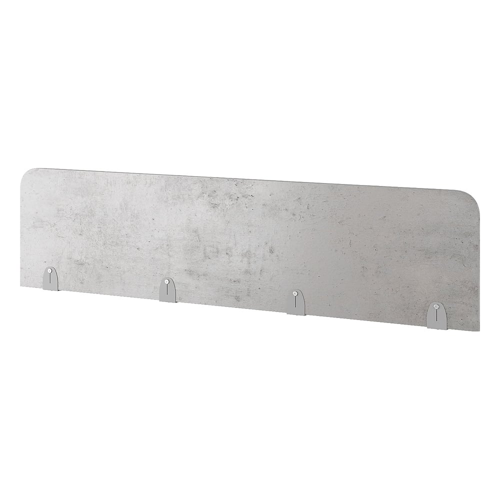 Верхний экран-перегородка Kobor ЛДСП EV-100 aluminum/chicago 230068