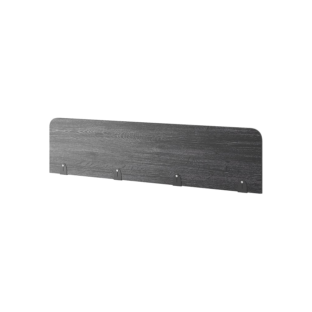 Верхний экран-перегородка Kobor ЛДСП EV-180 black/wood 230018