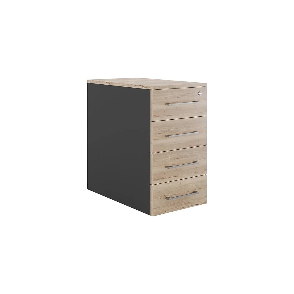 Тумба приставная Kobor TS4-40/60 black/natural 220583