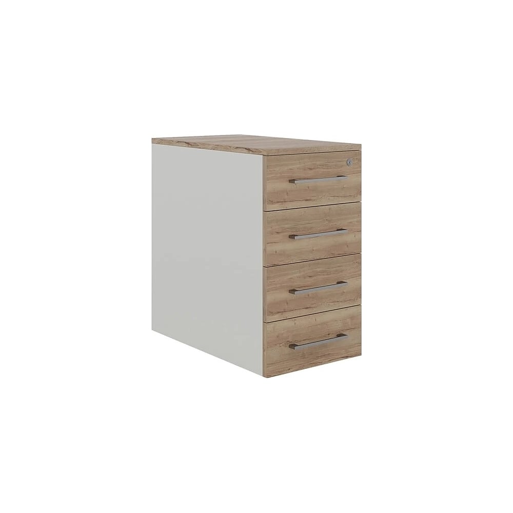 Тумба приставная Kobor TS4-40/60 white/natural 220655