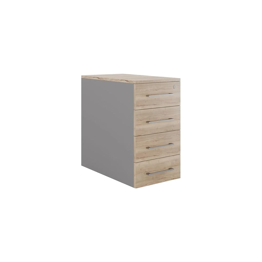 Тумба приставная Kobor TS4-40/80 aluminum/natural 220633