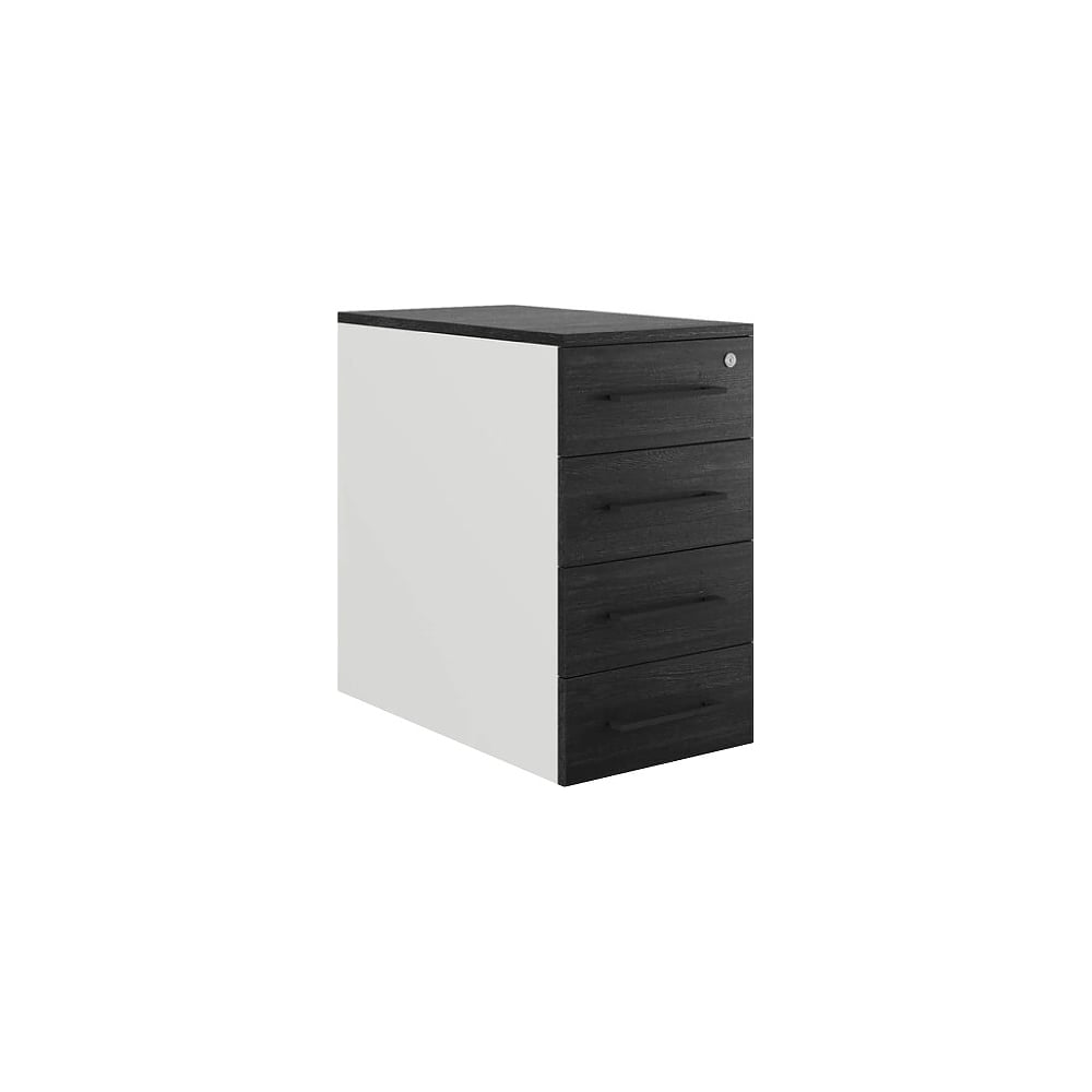 Тумба приставная Kobor TS4-40/70 white/wood 221709