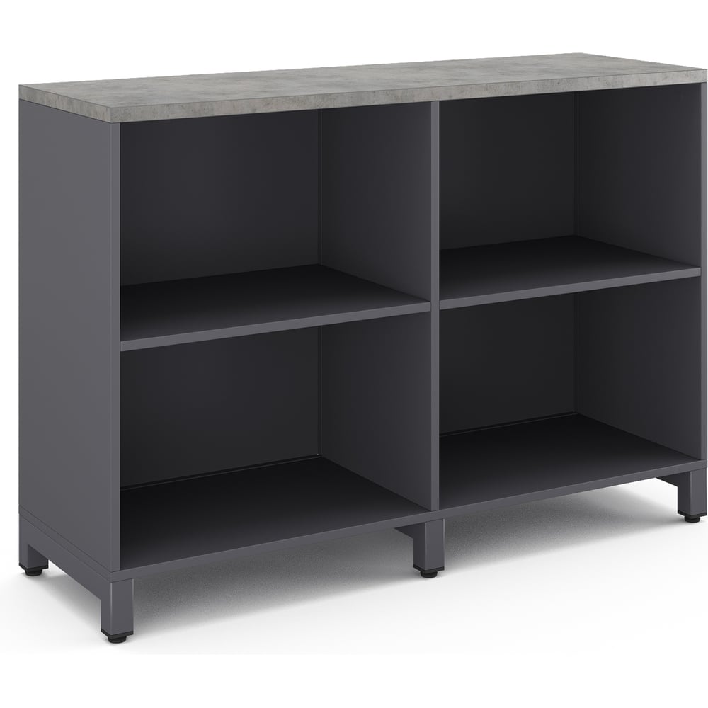 Шкаф открытый Kobor HO/2-120/60/M graphite/chicago 221808