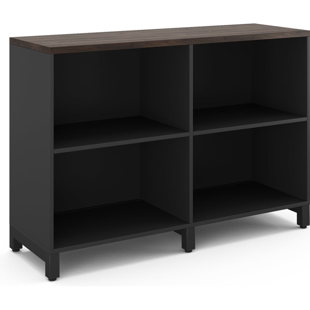 Шкаф открытый Kobor HO/2-120/60/M black/charlston 220773